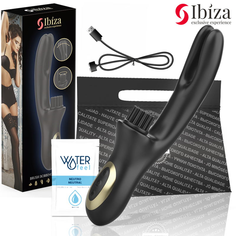 IBIZA – Hi-Tech Rabbit Brushing Mehrzellen-Klitoris- und Doppelwellenvibrator