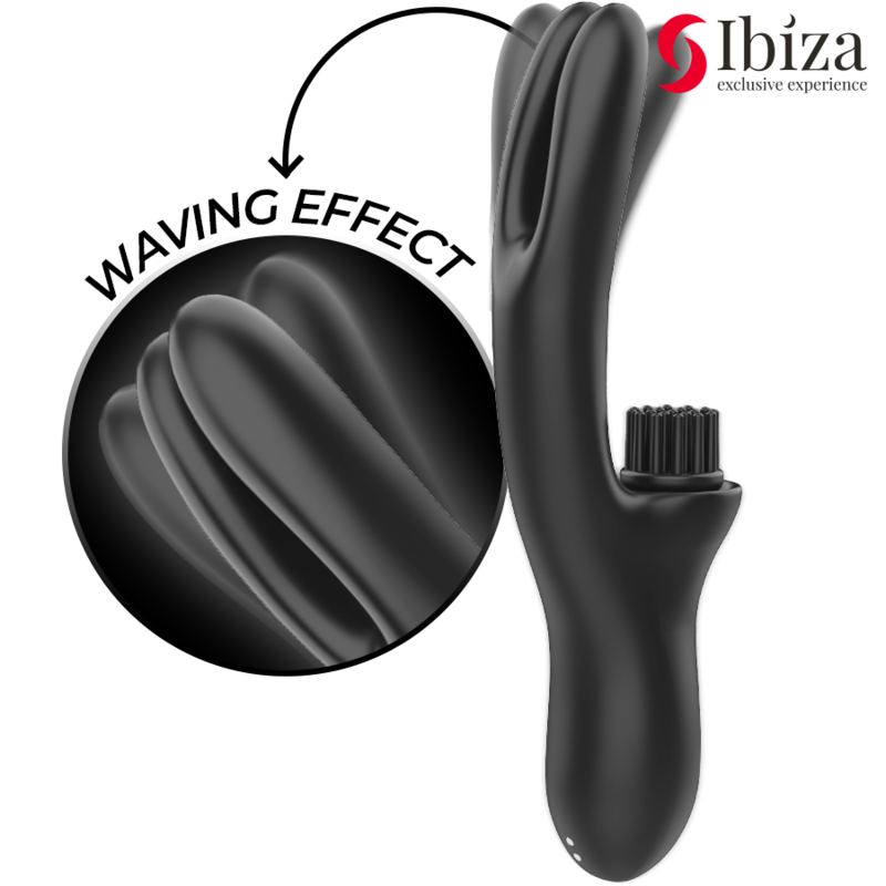 IBIZA – Hi-Tech Rabbit Brushing Mehrzellen-Klitoris- und Doppelwellenvibrator
