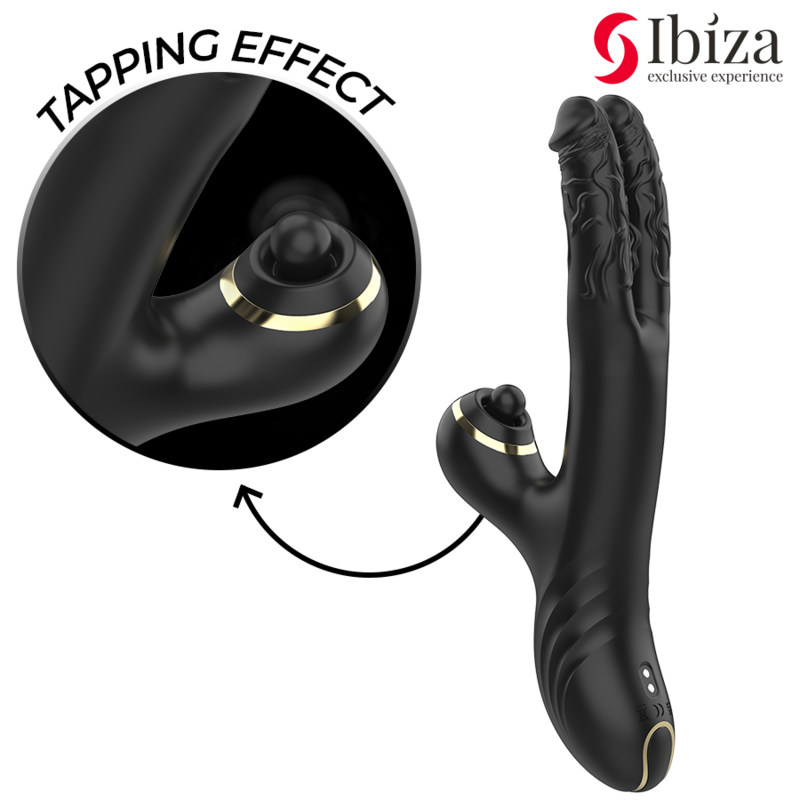 IBIZA – Zwei Drachen Doppelvibrator Schwarz