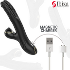 IBIZA - ZWEI DRACHEN DOPPELVIBRATOR SCHWARZ