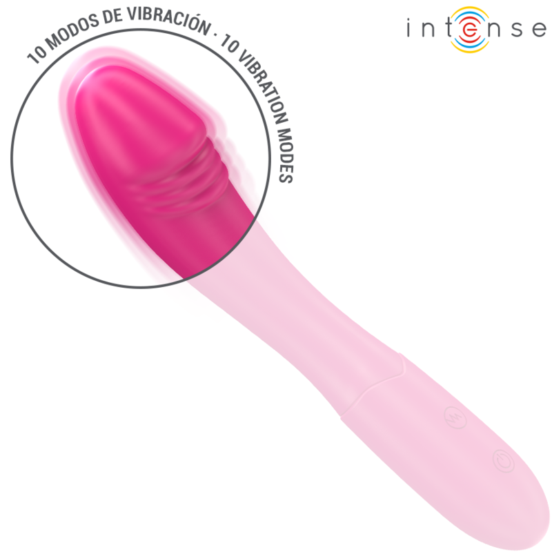 INTENSE – Belinda flexibler Vibrator mit 10 Vibrationsmodi, 19 cm, Rosa