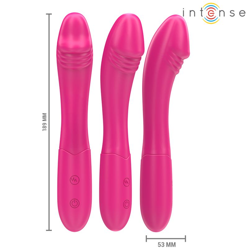 INTENSE – Belinda flexibler Vibrator mit 10 Vibrationsmodi, 19 cm, Rosa