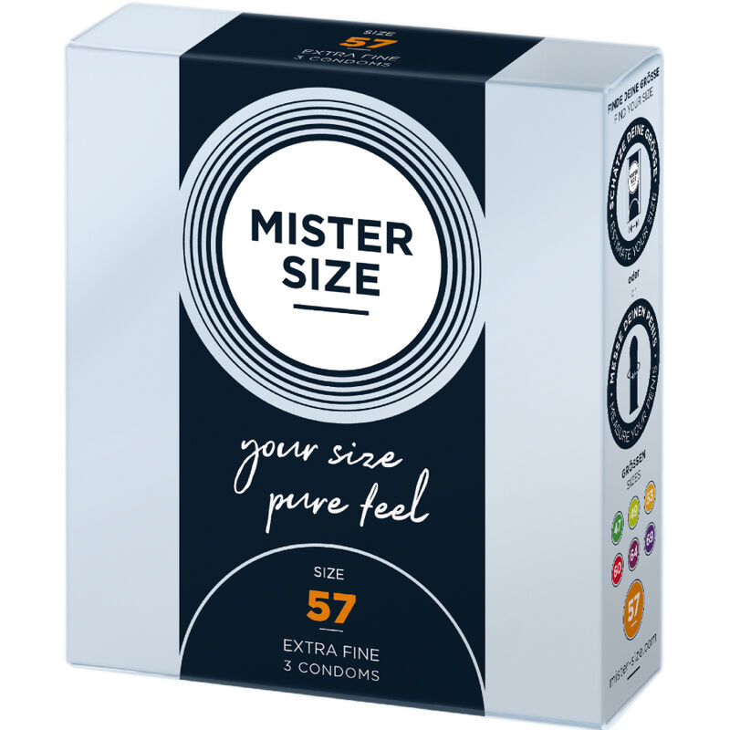 MISTER SIZE – Kondome, Größe L, 57 mm, 3 Stück