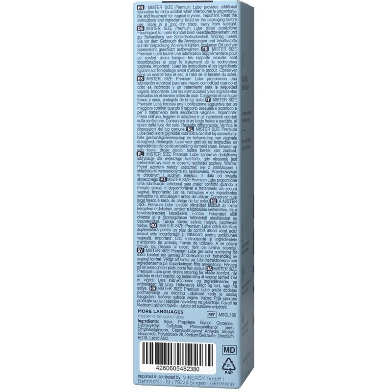 MISTER SIZE – Premium-Gleitmittel, 100 ml