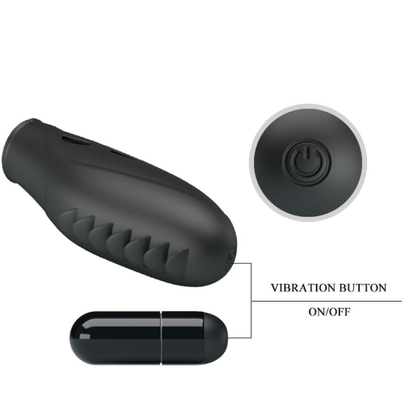 PRETTY LOVE – Gilo Silikon-Fingervibrator, Schwarz