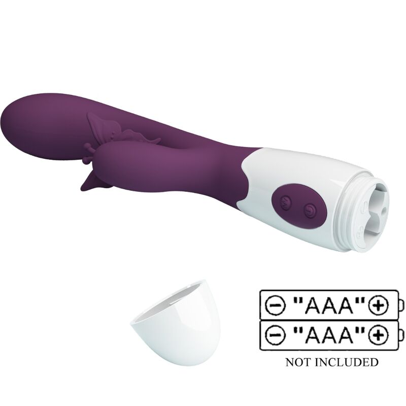 PRETTY LOVE - Butterfly Kiss Rabbit Vibrator mit G-Spot-Stimulator Lila