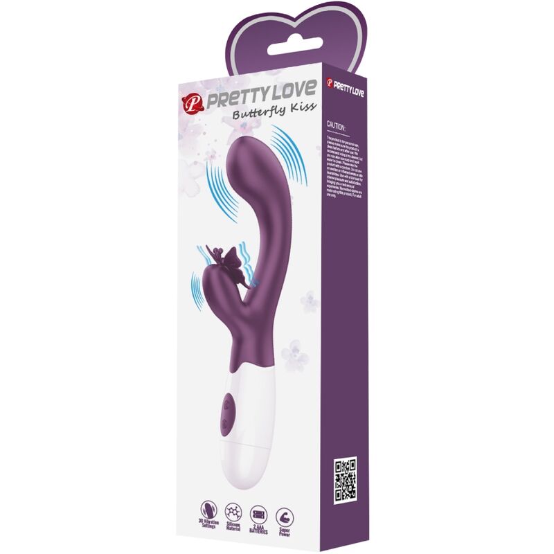 PRETTY LOVE - Butterfly Kiss Rabbit Vibrator mit G-Spot-Stimulator Lila