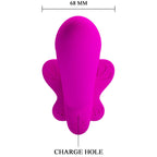 PRETTY LOVE - Valerie Doppel-Strap-on-Vibrator, 12 Vibrationsmodi, Lila