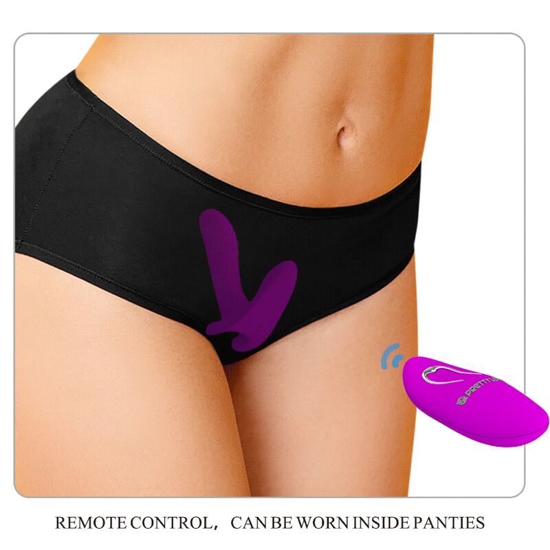 PRETTY LOVE - Massager & Vibrator mit 12 Vibrationsmodi und Fernbedienung Lila