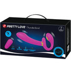 PRETTY LOVE - Thunderbird Doppel-Strap-on-Vibrator mit Fernbedienung Lila