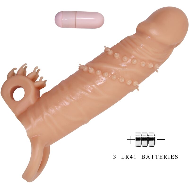 PRETTY LOVE – Connor Penishülle mit Klitorisstimulator, Hautfarben