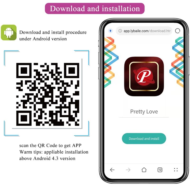 PRETTY LOVE - Franz Massager und Vibrator - Kostenlose App Lila