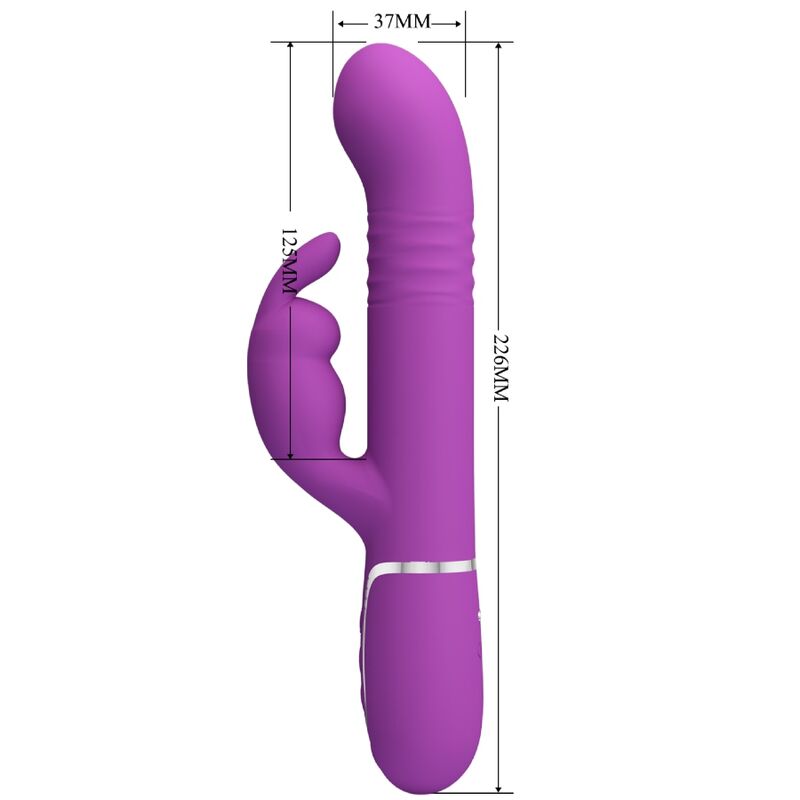 PRETTY LOVE - Coale 4-in-1 Multifunktions-Rabbit-Vibrator Lila