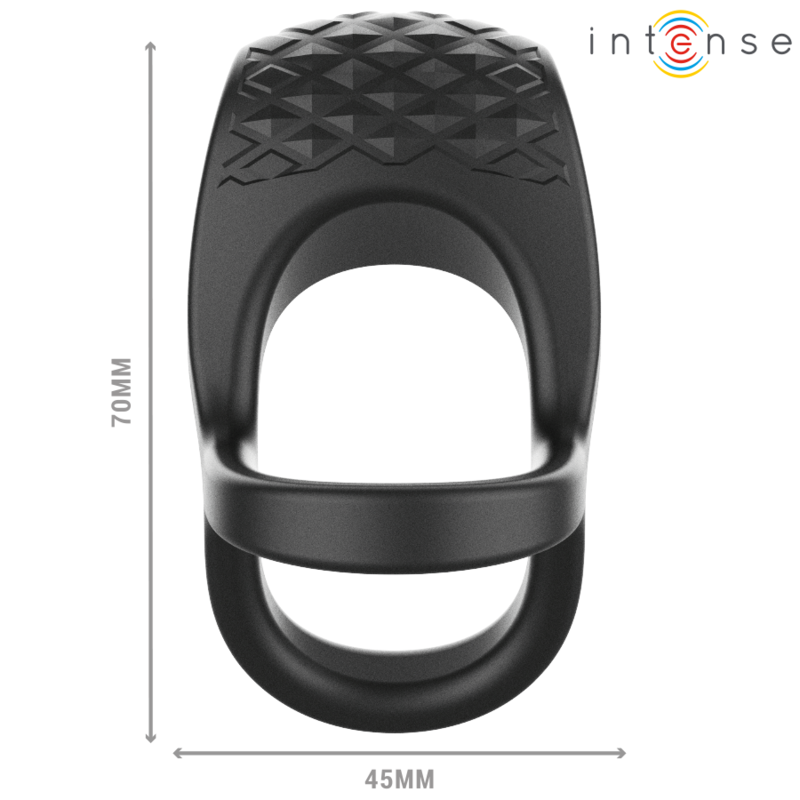 INTENSE – Alex Massageaccessoire mit 10 Vibrationsmodi, Schwarz