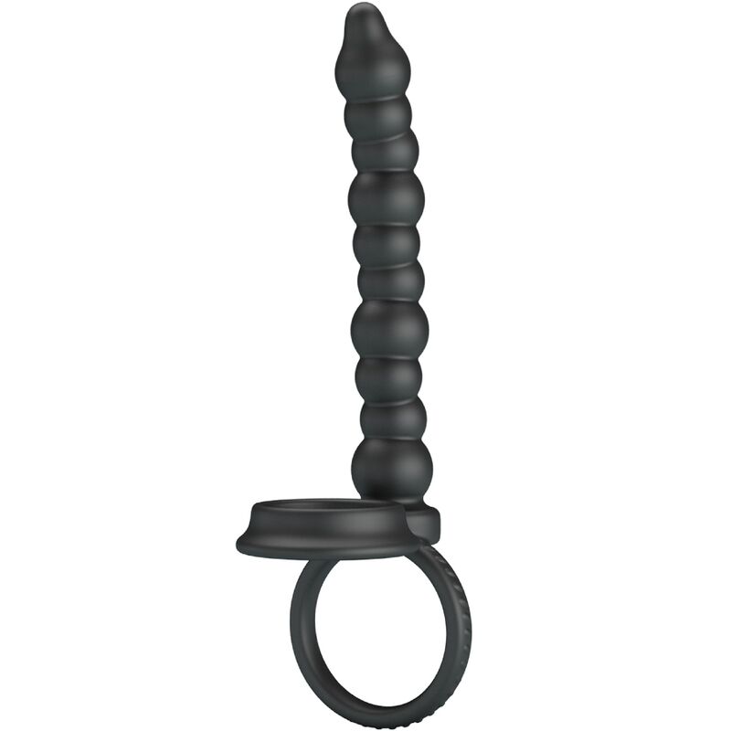 PRETTY LOVE – Dillion Penisring für doppelte Penetration, Schwarz