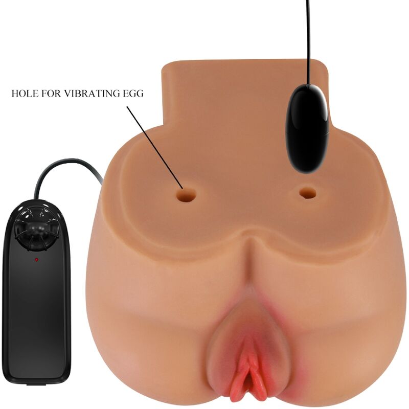 CRAZY BULL - Kylie realistischer Po-Vibrator mit Vagina und Analöffnung, Hautfarben, mit Fernbedienung