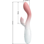 PRETTY LOVE - Brighty G-Spot-Vibrator mit Klitorisstimulator, 30 Vibrationsmodi, Rosa