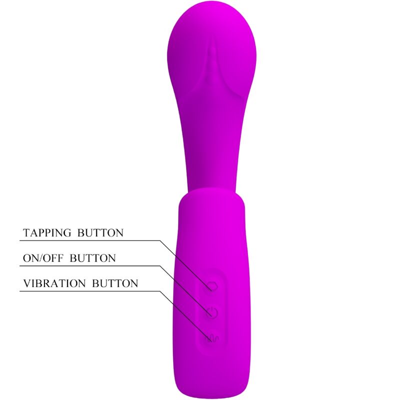 PRETTY LOVE - Sibel G-Spot-Vibrator mit Klitorisstimulator, 10 Vibrationsmodi, Lila