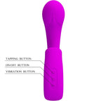 PRETTY LOVE - Sibel G-Spot-Vibrator mit Klitorisstimulator, 10 Vibrationsmodi, Lila