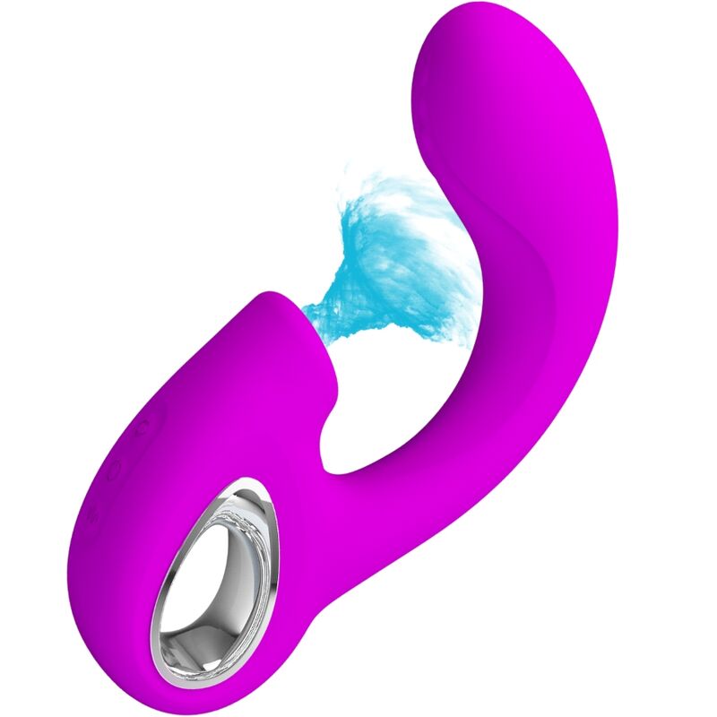 PRETTY LOVE - Sibel G-Spot-Vibrator mit Klitorisstimulator, 10 Vibrationsmodi, Lila