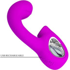 PRETTY LOVE - Sibel G-Spot-Vibrator mit Klitorisstimulator, 10 Vibrationsmodi, Lila
