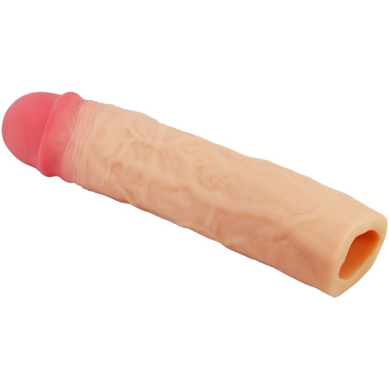 PRETTY LOVE – Derek flexible Penisverlängerungshülle mit 7,6 cm Verlängerung, Hautfarben