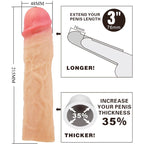 PRETTY LOVE - DEREK PENISHÜLLE MIT 7,6 CM VERLÄNGERUNG FLEISCH