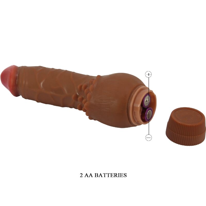 BAILE – Barbara realistischer Vibrator, 19,5 cm, Braun