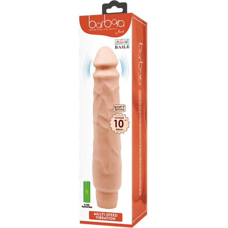 BAILE - Jack realistischer Vibrator, 26 cm, Hautfarbe