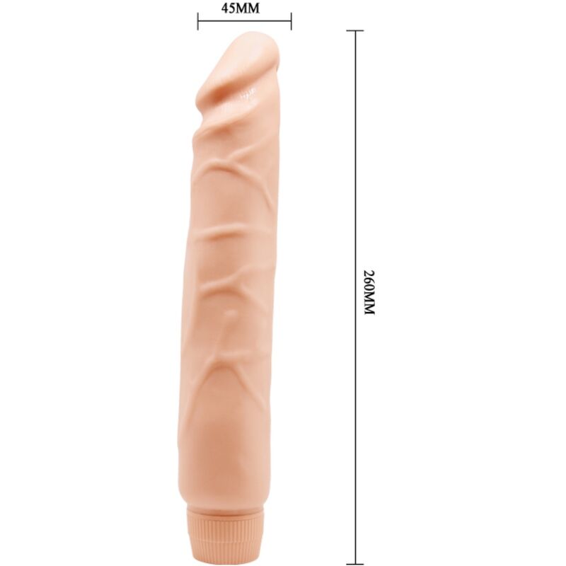 BAILE - Jack realistischer Vibrator, 26 cm, Hautfarbe