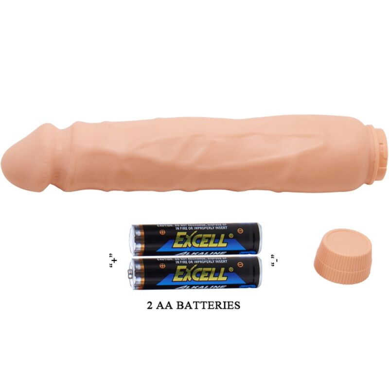 BAILE - Jack realistischer Vibrator, 26 cm, Hautfarbe