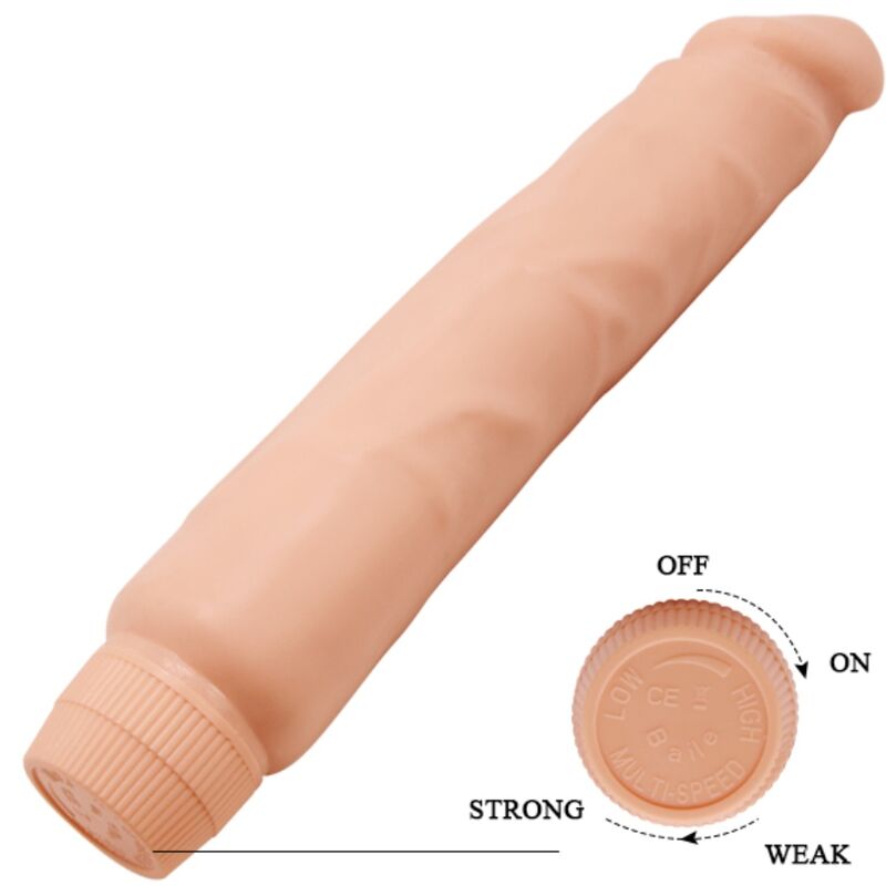 BAILE - Jack realistischer Vibrator, 26 cm, Hautfarbe