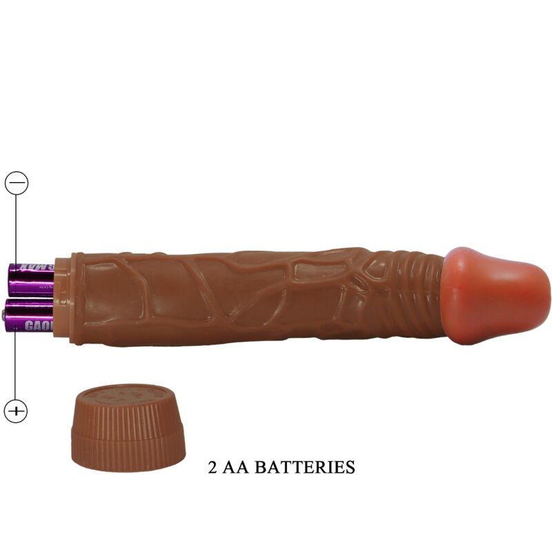 BAILE – Bob realistischer Dildo, 22,5 cm, Dunkelbraun