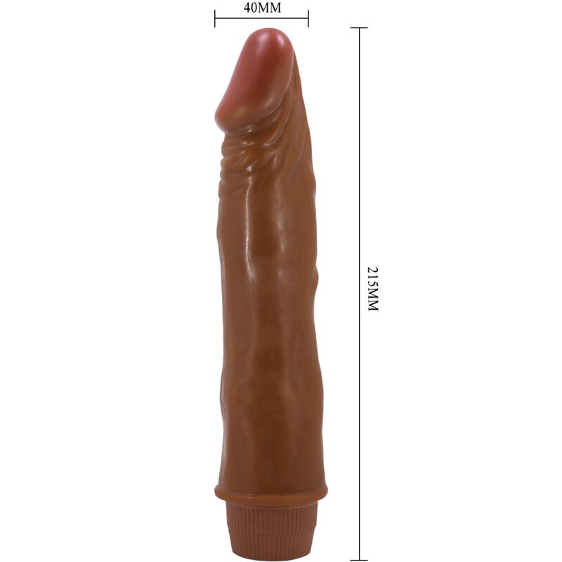 BAILE - Zwerg realistischer Vibrator, 21 cm, Mulatte