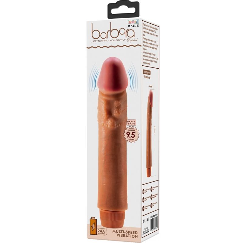 BAILE – Dybbuk realistischer Vibrator, 24 cm, Braun