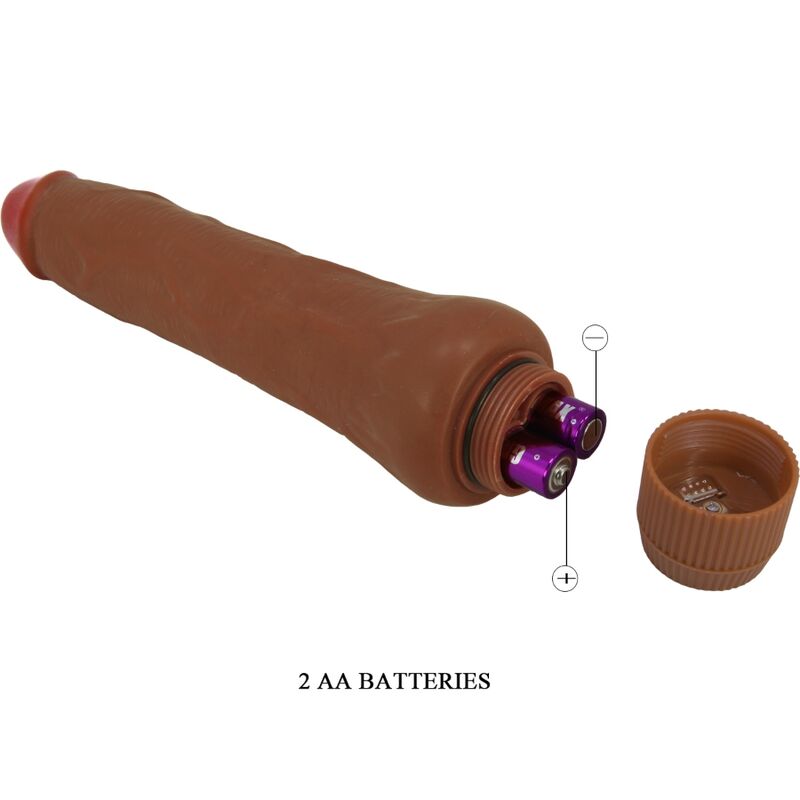 BAILE – Dryad realistischer Vibrator, 25 cm, Braun
