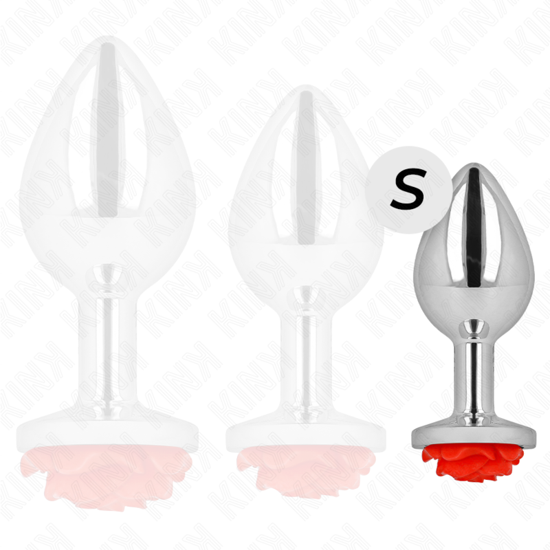 KINK – Rose Massageaccessoire mit Rosenmotiv, Rot, Größe S