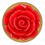 KINK - ROSA GOLDENER ANALSTECKER MIT ROTER ROSE M