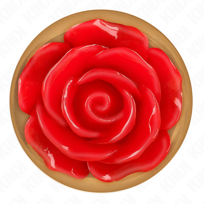 KINK – Rose Massageaccessoire mit roter Rose, Roségold, Größe S