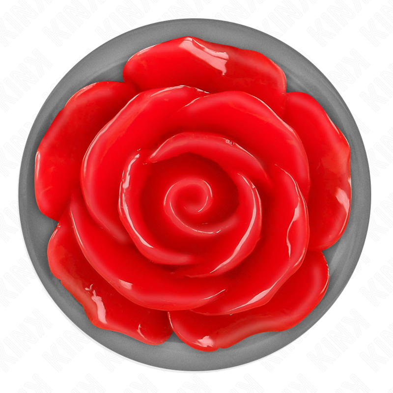 KINK – Rose Massageaccessoire mit Rosenmotiv, Rot, Größe M