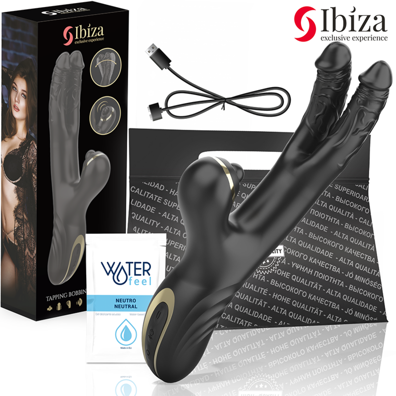 IBIZA – Zwei Drachen Doppelvibrator Schwarz