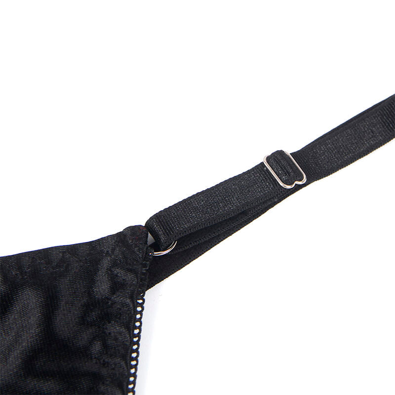SUBBLIME – BH-Set mit verstellbarer schwarzer Schleife L/XL
