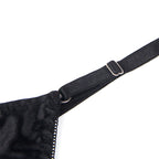 SUBBLIME – BH-Set mit verstellbarer schwarzer Schleife L/XL