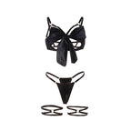 SUBBLIME – BH-Set mit verstellbarer schwarzer Schleife L/XL