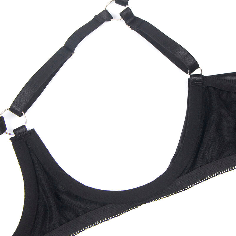 SUBBLIME – BH-Set mit verstellbarer schwarzer Schleife L/XL