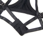 SUBBLIME – BH-Set mit verstellbarer schwarzer Schleife L/XL