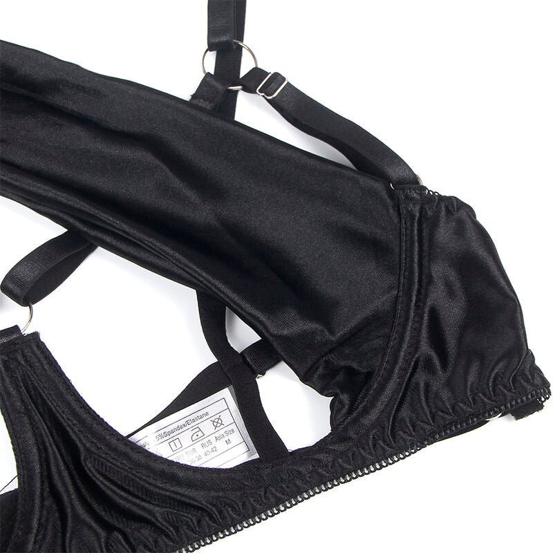SUBBLIME – BH-Set mit verstellbarer schwarzer Schleife L/XL