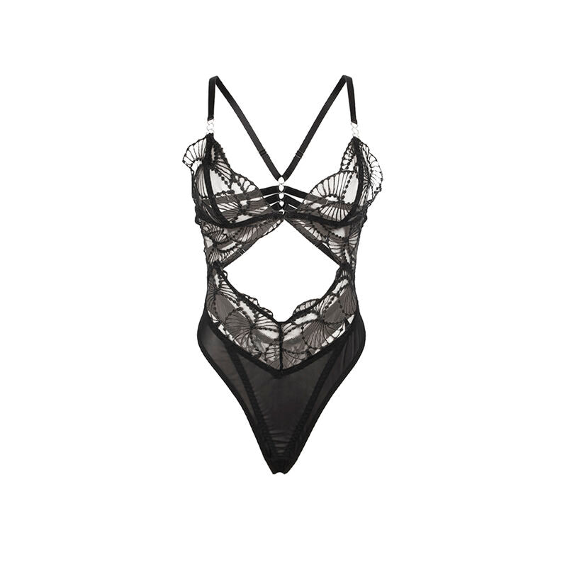 SUBBLIME – Spitzen-Body mit offenen Cups L/XL