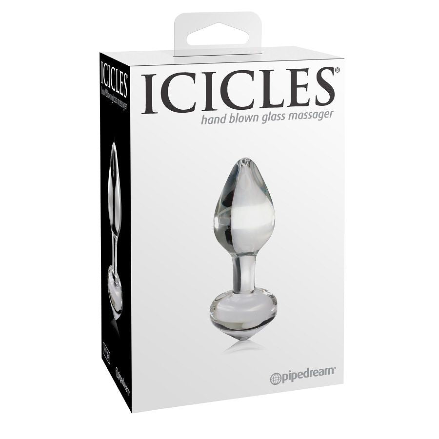 ICICLES - Nr. 44 transparenter Glas-Analplug