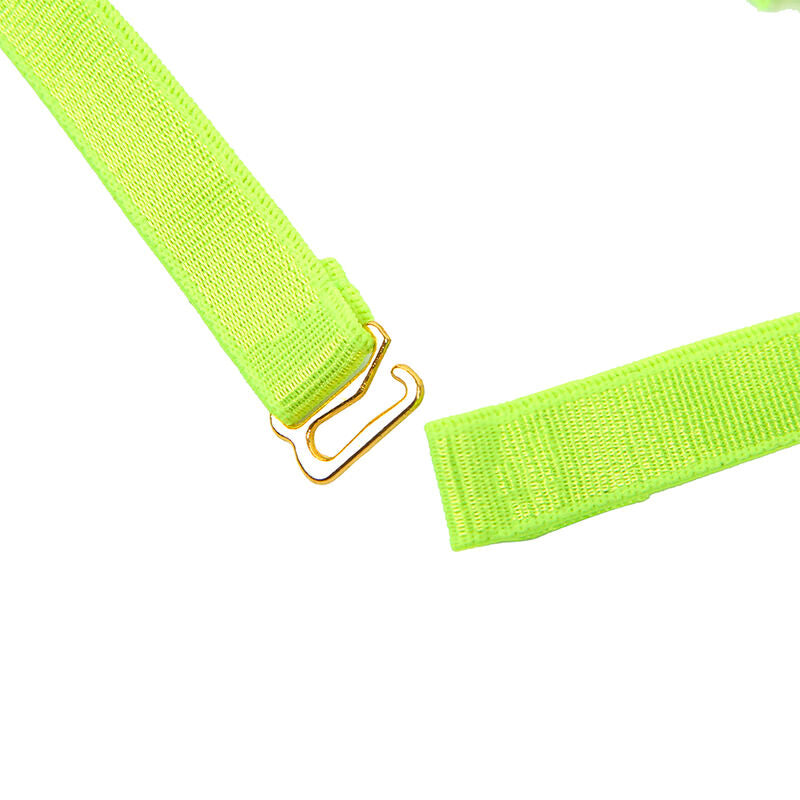 SUBBLIME – BH-Set mit Halskette und Beindetails Fluorescent Green S/M